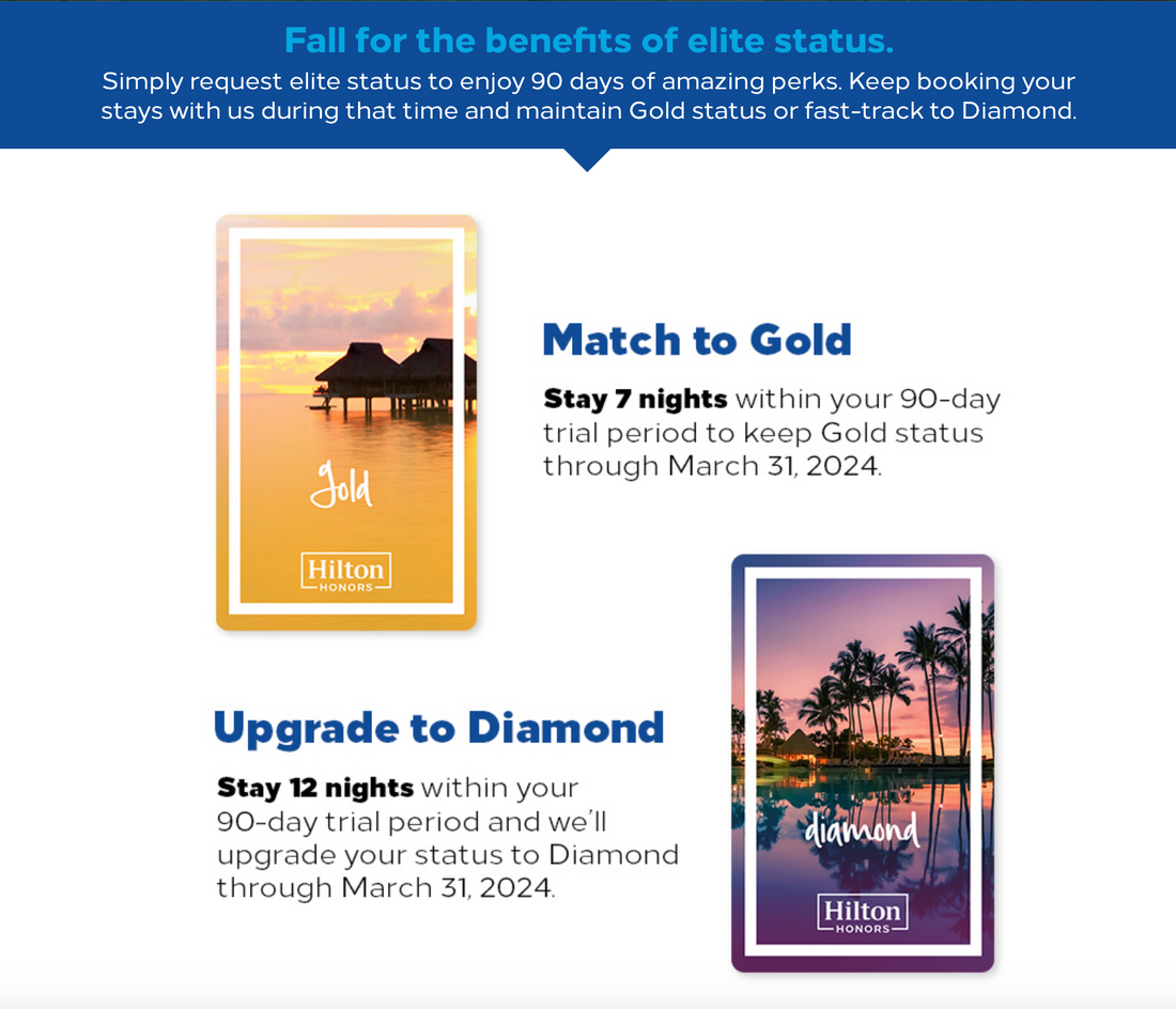 ✈️ Earning Hilton Diamond status is easy as pie this year