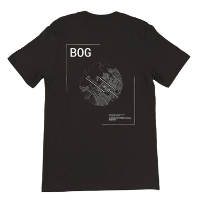 Black BOG Airport Diagram T-Shirt Back