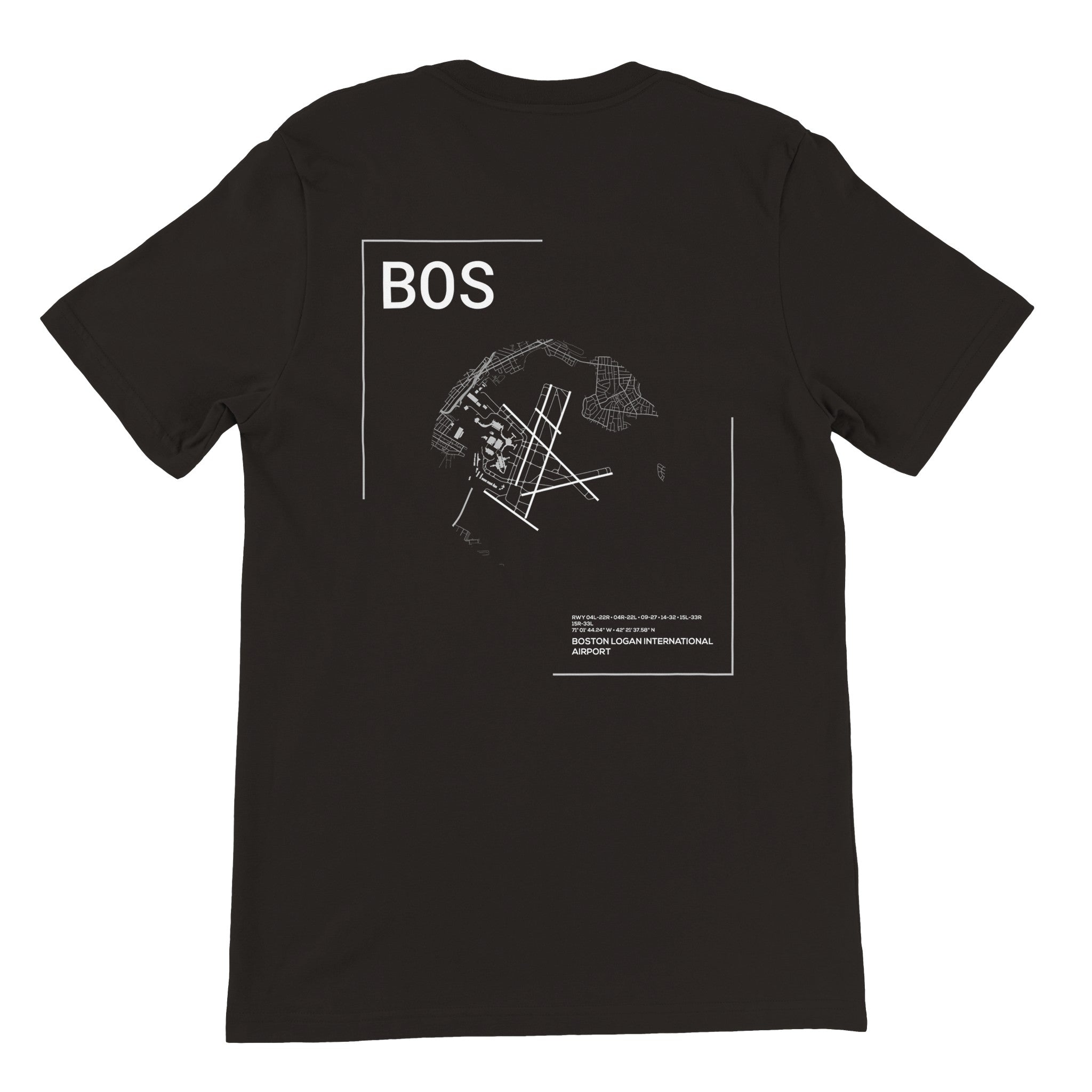 BOS: Boston Logan International Airport T-shirt – Daily Drop