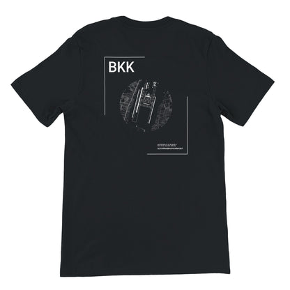 Black BKK Airport Diagram T-Shirt Back