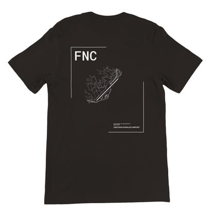 Black FNC Airport Diagram T-Shirt Back