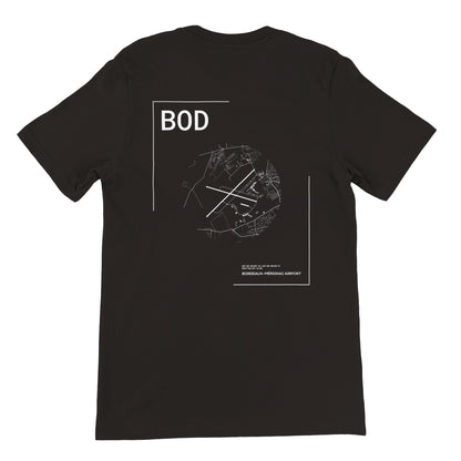 Black BOD Airport Diagram T-Shirt Back