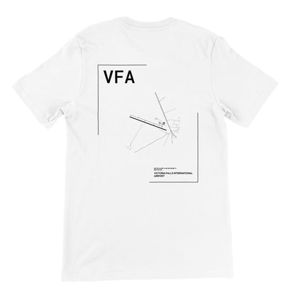 White VFA Airport Diagram T-Shirt Back