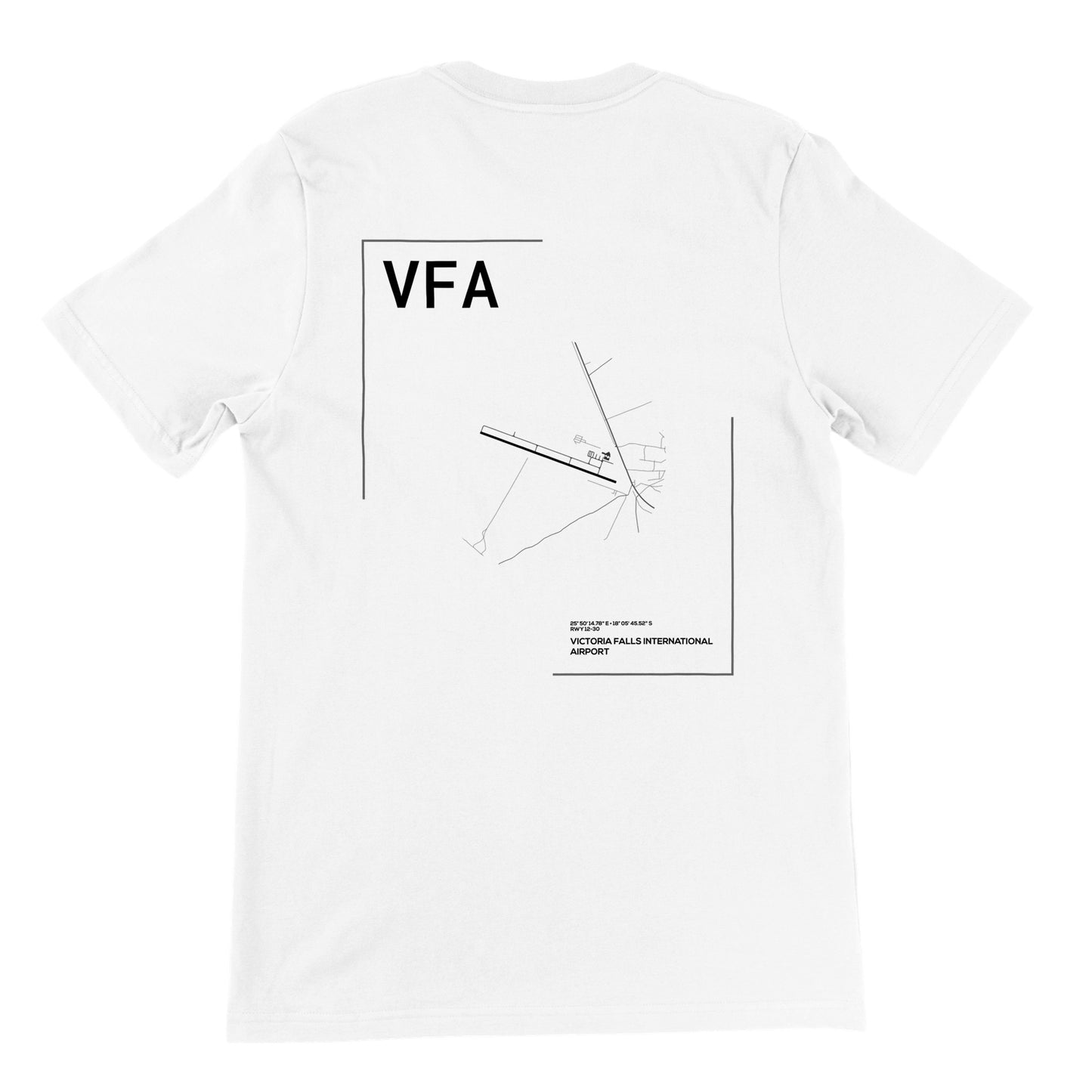 White VFA Airport Diagram T-Shirt Back