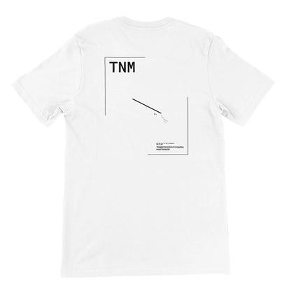 White TNM Airport Diagram T-Shirt Back