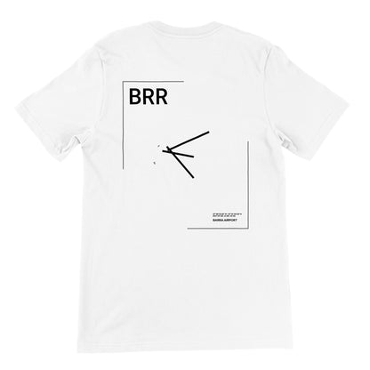 White BRR Airport Diagram T-Shirt Back
